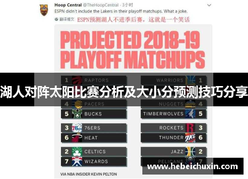 湖人对阵太阳比赛分析及大小分预测技巧分享